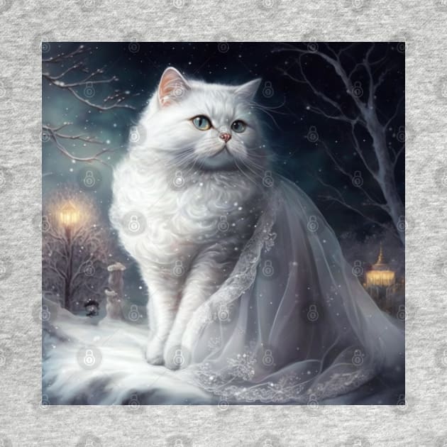 White British Shorthair Cat Divine by Enchanted Reverie